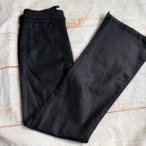 Hidden Los Angeles | Black Flared Ankle Jeans with Slit | Size 28